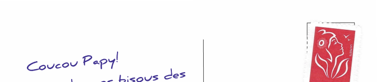 Carte postale personnalisée